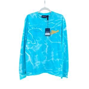 NWT THE HUNDREDS Blue Reflection Long Sleeve Tee Small S